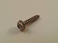 Type AB Slotted Indented Hex Washer Self Tapping Screws - 18-8 Stainless Steel