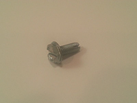 Type 1 Slotted Indented Hex Washer Thread Cutting Screws - Zinc