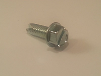 Type 23 Slotted Indented Hex Washer Thread Cutting Screws - Zinc