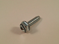Type 25 Slotted Indented Hex Washer Thread Cutting Screws - Zinc
